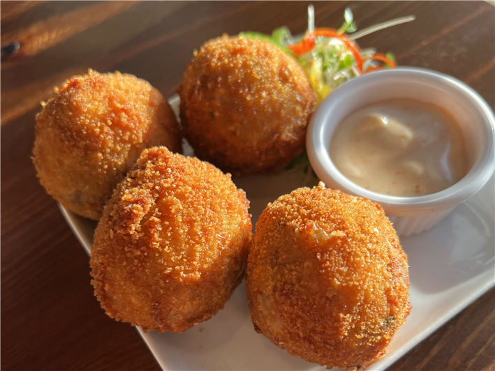 chicken tikka arancini